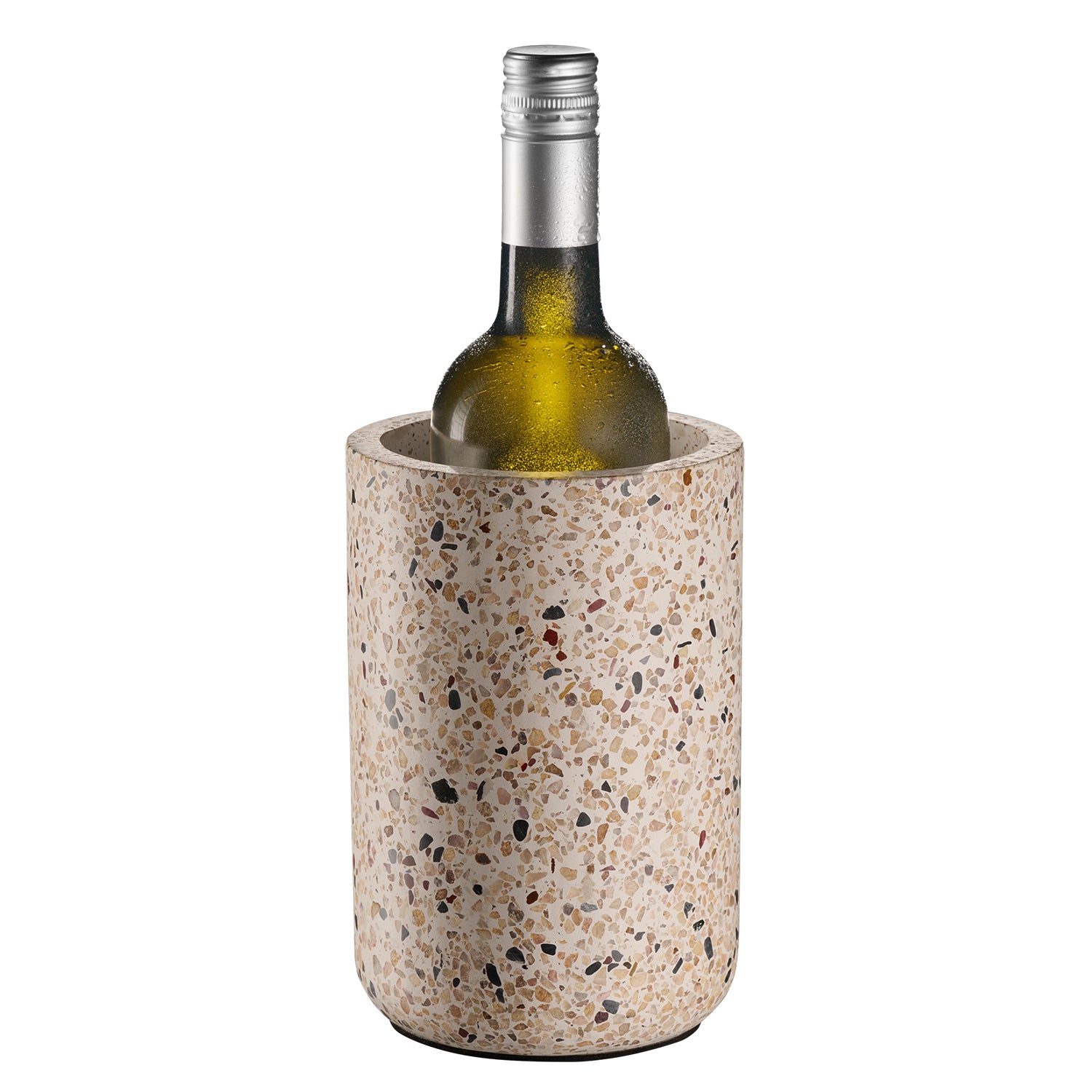 Flaschenkühler aus Beton in Terazzooptik
