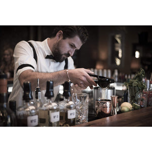 SET COMPLETO MOSCOW MULE - rame martellato, 2 tazze, 1 jigger, 1 cucchiaio da bar, 1 spremiagrumi