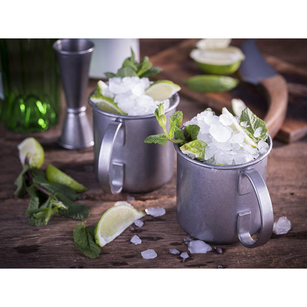 SET DI 2 TAZZE MOSCOW MULE - 450 ml, acciaio inossidabile antico