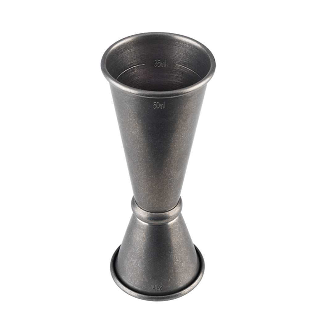 BAR SET BOSTON - 1 Boston shaker 700 ml, 1 colino da bar, 1 jigger, 1 pestello, acciaio inossidabile antico