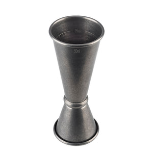 BAR SET BOSTON - 1 Boston shaker 700 ml, 1 colino da bar, 1 jigger, 1 pestello, acciaio inossidabile antico
