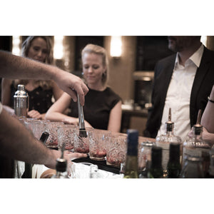 BAR SET BOSTON - 1 Boston shaker 700 ml, 1 colino da bar, 1 jigger, 1 pestello, acciaio inossidabile antico