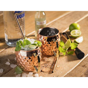 SET DI 6 CANNUCCE RIUSABILI - copper look
