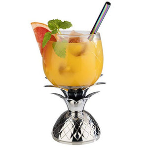 SET DI 2 COPPE DA COCKTAIL ANANAS - elemento in vetro + scatola regalo