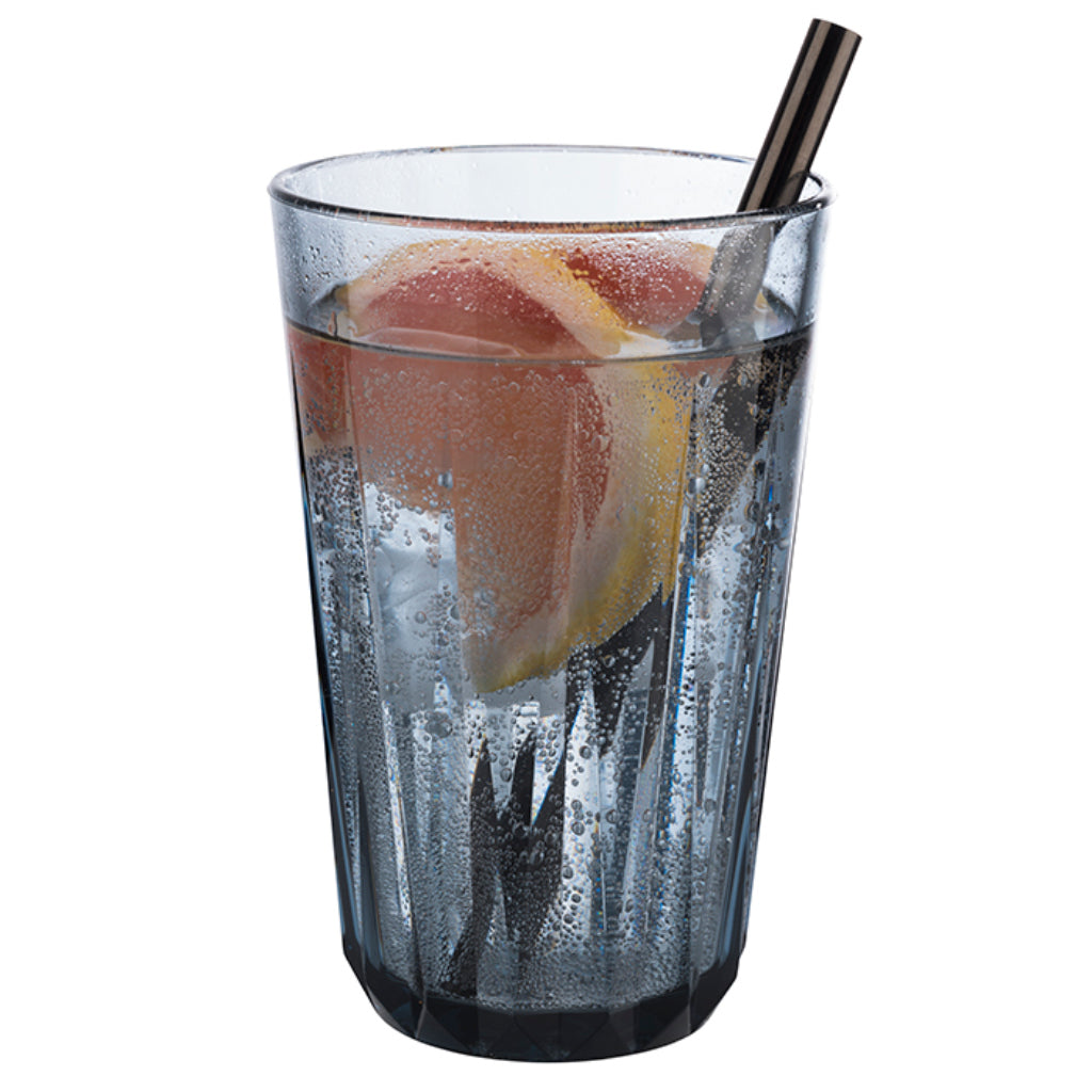 SET DI 6 COPPIE IN PLASTICA TRITAN - bicchieri da bere, grigio