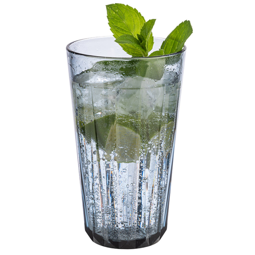 SET DI 6 COPPIE IN PLASTICA TRITAN - bicchieri da bere, grigio