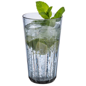 SET DI 6 COPPIE IN PLASTICA TRITAN - bicchieri da bere, grigio