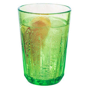 SET DI 6 COPPIE IN PLASTICA TRITAN - bicchieri da bere, verde