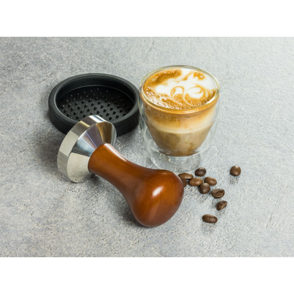 TAMPER IN LEGNO + TAPPETINO IN SILICONE