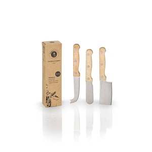 Käsemesser Set - 3 Käsemesser mit Holzgriff