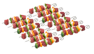 Grillspieße 12er Set - Edelstahl, 21 cm Länge